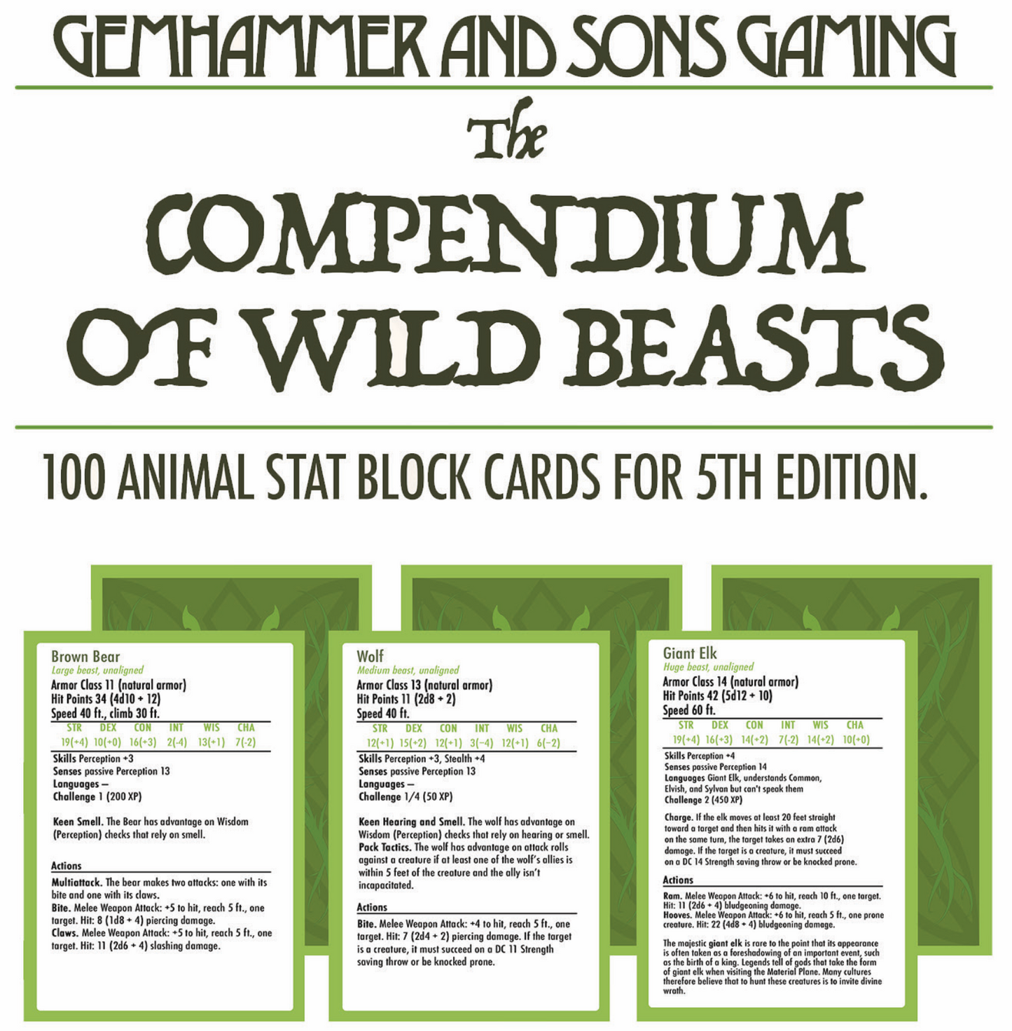 The Compendium of Wild Beasts