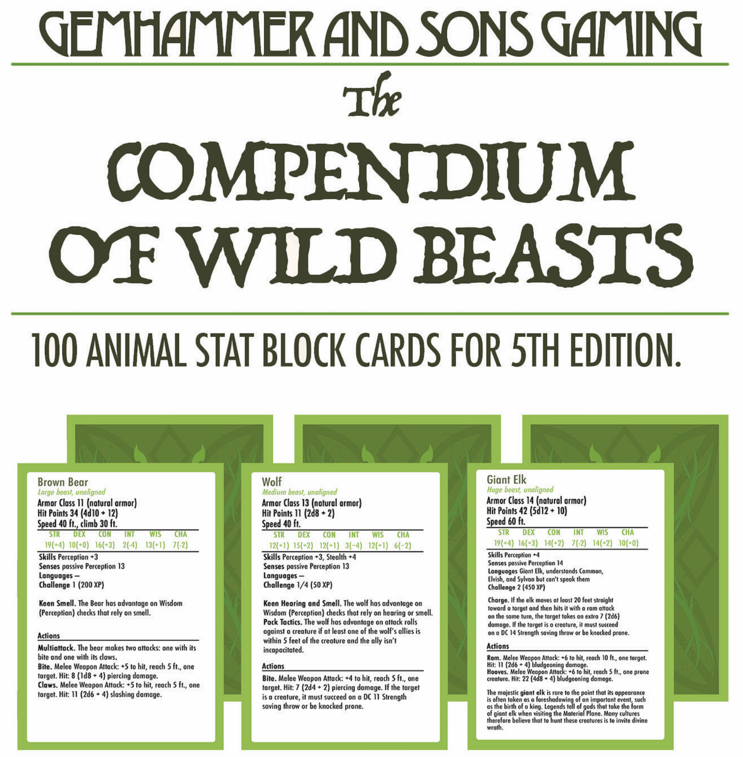 The Compendium of Wild Beasts Mega-Bundle!