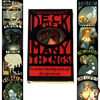 Dnd Deck of Many Things Illustrated Cards Tarot and Standard Size