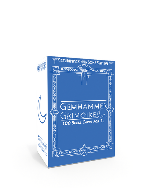 Gemhammer Grimoire Spell Cards
